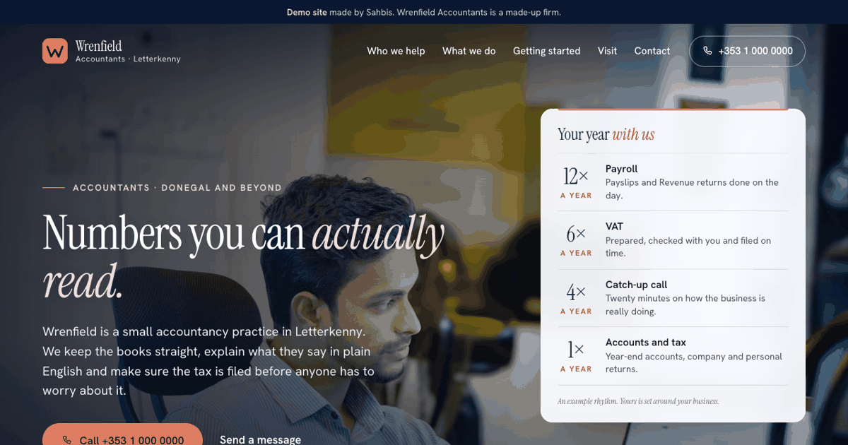 Wrenfield Accountants — preview